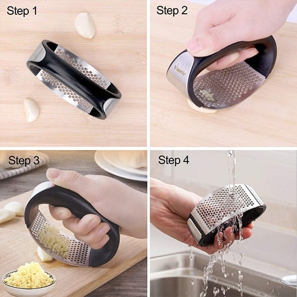 GarlicSmasher, presă pentru usturoi sau ghimbir