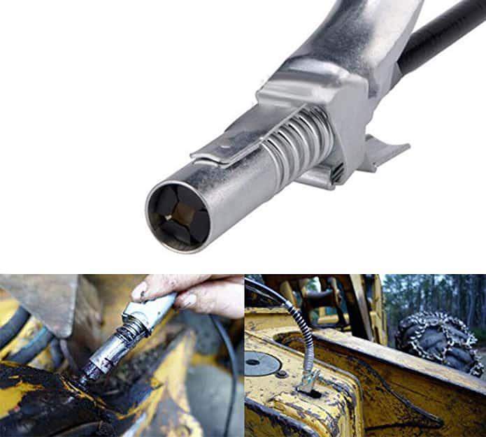 Press Push, conector pentru toate tipurile de pistoale de lubrifiere